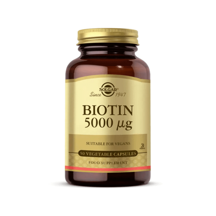 Solgar Biotin 5000 mcg 50 Kapsül Solgar Biotin 5000 mcg 50 Kapsül