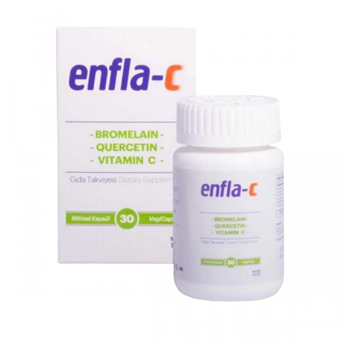 Enfla C Takviye Edici Gıda 30 Bitkisel Kapsül