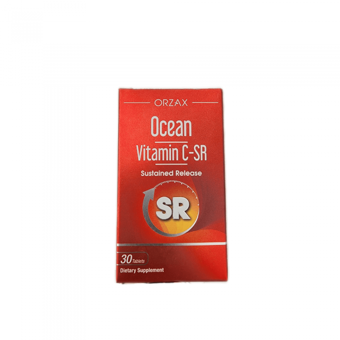 Orzax Ocean Vitamin C-SR 30 Tablet Orzax Ocean Vitamin C-SR 30 Tablet