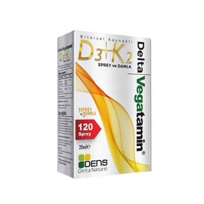 Delta Vegatamin D3 K2 Sprey Damla 20 ml