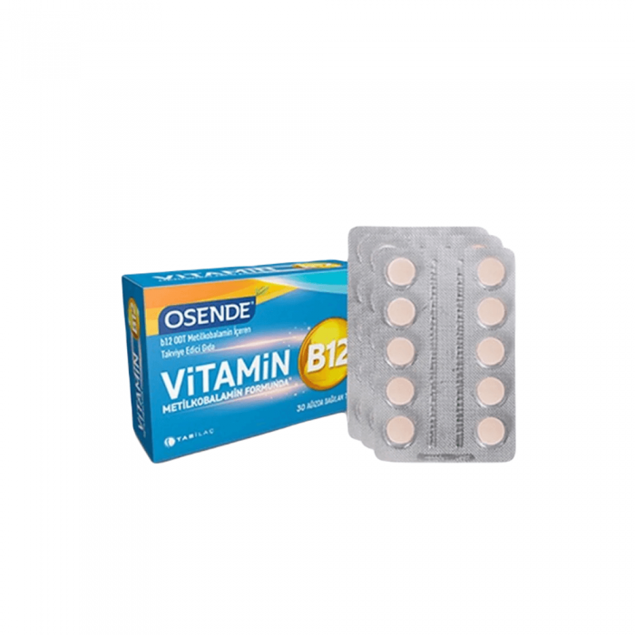 Osende Vitamin B12 30 Ağızda Dağılan Tablet Osende Vitamin B12 30 Ağızda Dağılan Tablet