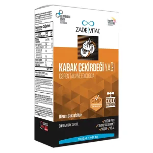 Zade Vital Kabak Çekirdeği Yağı 60 Yumuşak Kapsül