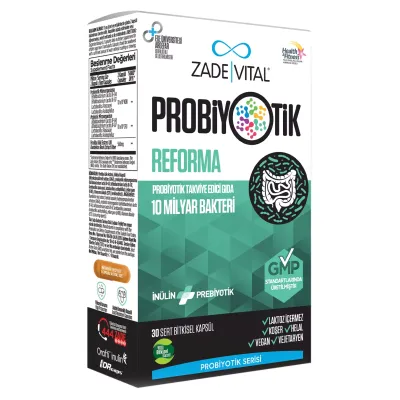 Zade Vital Probiyotik Reforma 30 Sert Bitkisel Kapsül