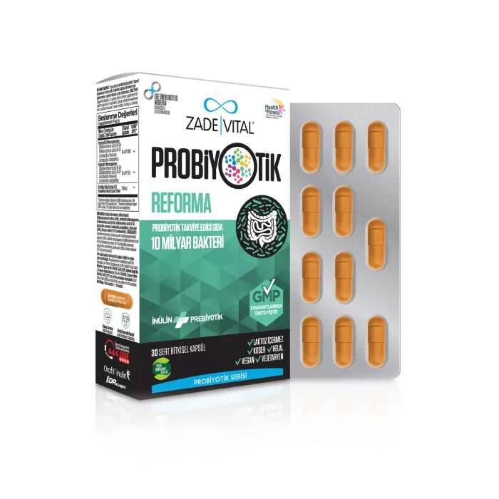 Zade Vital Probiyotik Reforma 30 Sert Bitkisel Kapsül