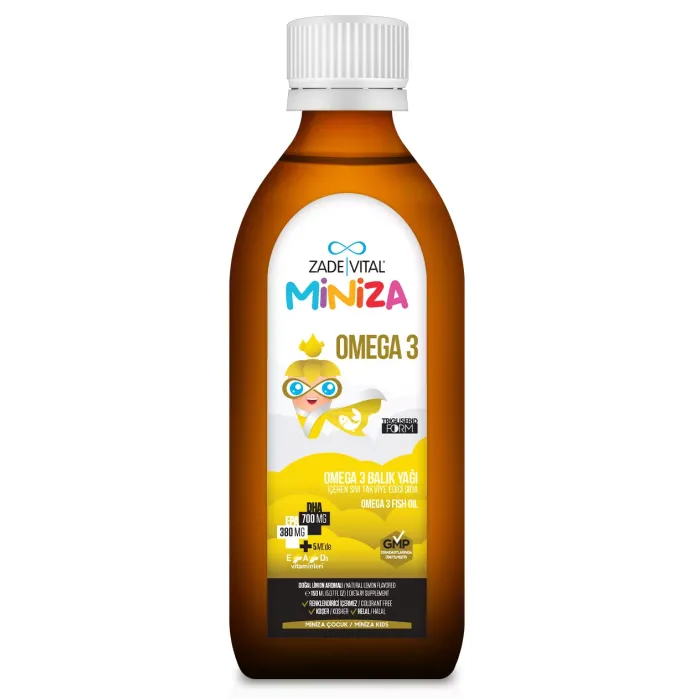 Zade Vital Miniza Omega 3 Balık Yağı 150 ml