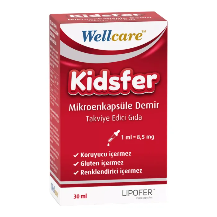 Wellcare Kidsfer Mikroenkapsule Demir Damla 30 ml Wellcare Kidsfer Mikroenkapsule Demir Damla 30 ml
