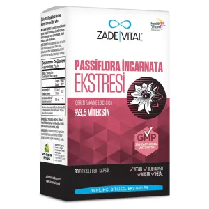 Zade Vital Passiflora Ekstresi 30 Bitkisel Sert Kapsül
