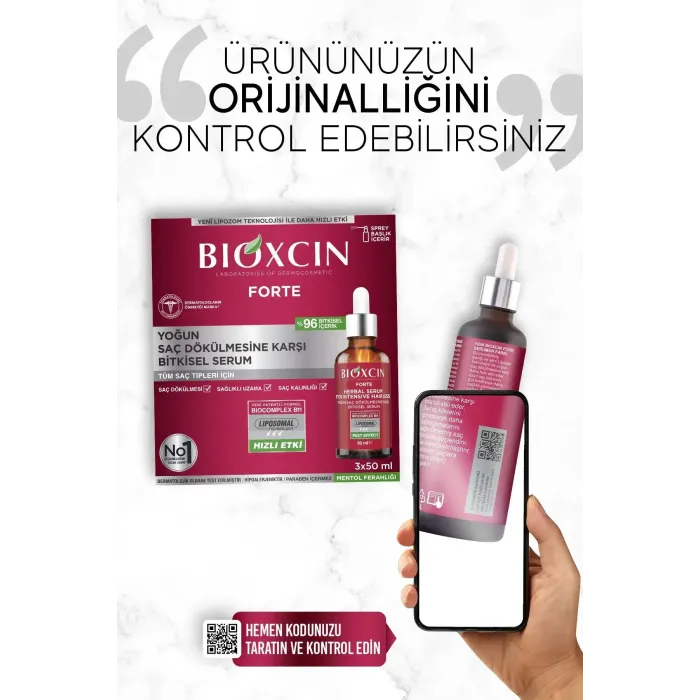 Bioxcin Forte Yoğun Saç Dökülmesi Karşıtı Saç Serum 3 x 50 ml