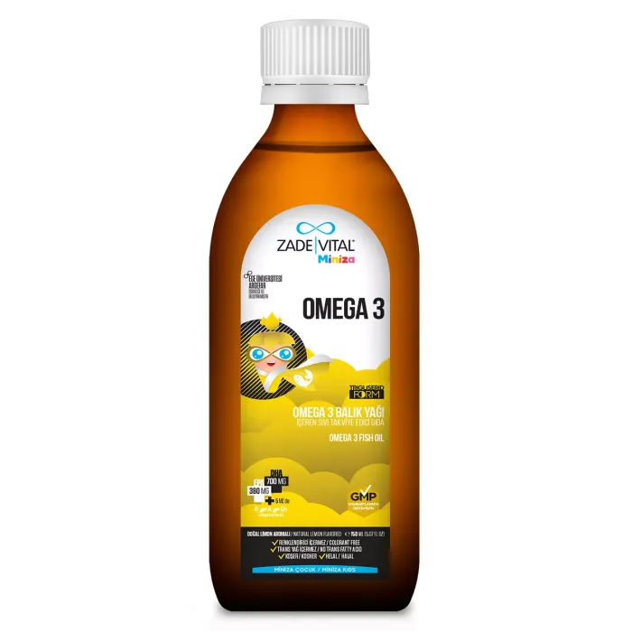 Zade Vital Miniza Omega 3 Balık Yağı 150 ml