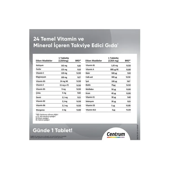 Centrum Advance 50+ Multivitamin 30 Tablet
