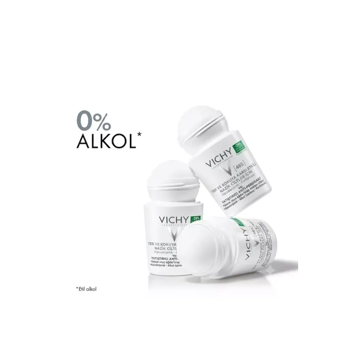 Vichy Terleme Karşıtı 48 Saat Etkili Roll-on 50 ml Hassas Ciltler İçin Vichy Terleme Karşıtı 48 Saat Etkili Roll-on 50 ml Hassas Ciltler İçin