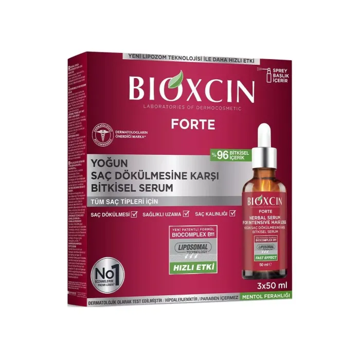 Bioxcin Forte Yoğun Saç Dökülmesi Karşıtı Saç Serum 3 x 50 ml