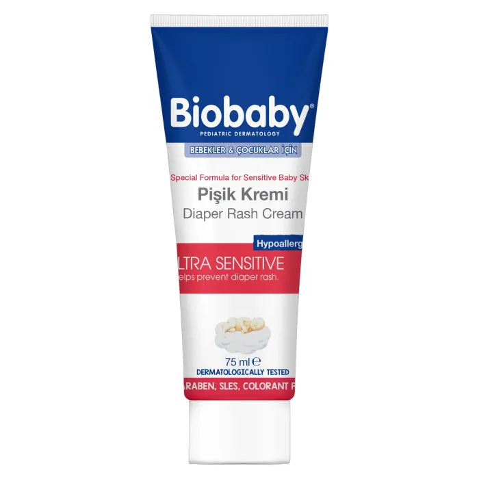 Biobaby Ultra Hassas Pişik Giderici Krem 75 ml Biobaby Ultra Hassas Pişik Giderici Krem 75 ml
