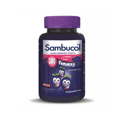 Sambucol Plus Kids Yummies 60 Çiğnenebilir Tablet