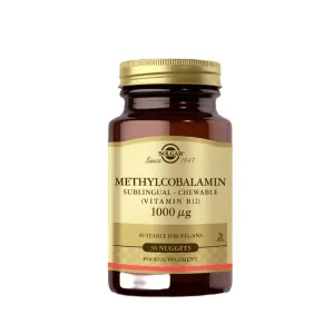 Solgar Methylcobalamin B12 1000 mcg 30 Dilaltı Tablet